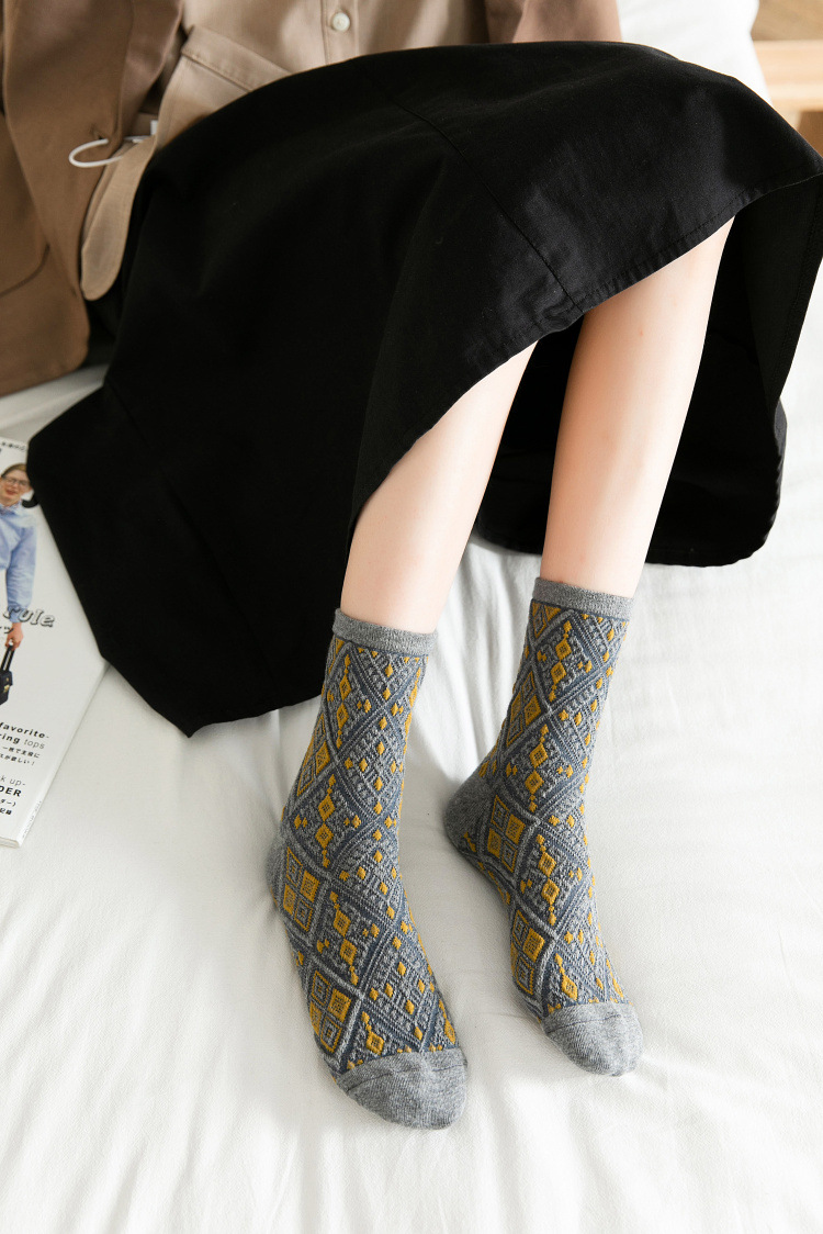 Korean style women autumn and winter tube socks NSFN4093