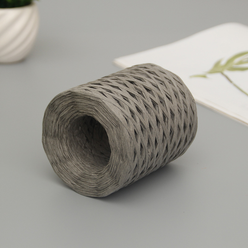 Lafite cuerda de papel kindergarten cuerda trenzada hecha a mano para hornear cinturón de embalaje 200m color cuerda decorativa ventas directas de la fábrica