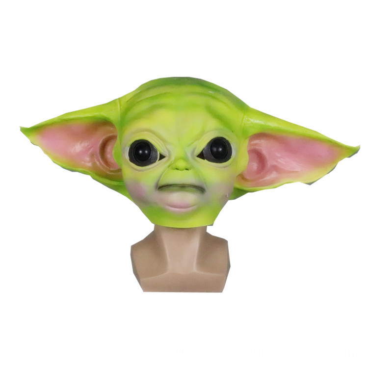 Yoda bebé máscara Cosplay Halloween látex sombrero mandalorian Star Wars máscara