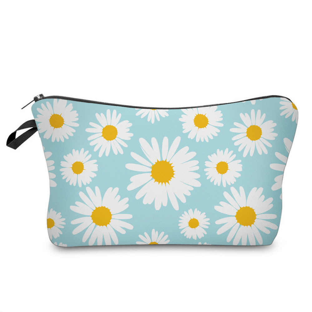 Sunflower Multi-functional Dumpling Makeup Toiletry Bag For Women_voghion.com