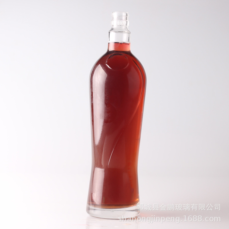 厂家供应水晶无铅玻璃瓶 外贸出口酒瓶 750ml定制酒瓶