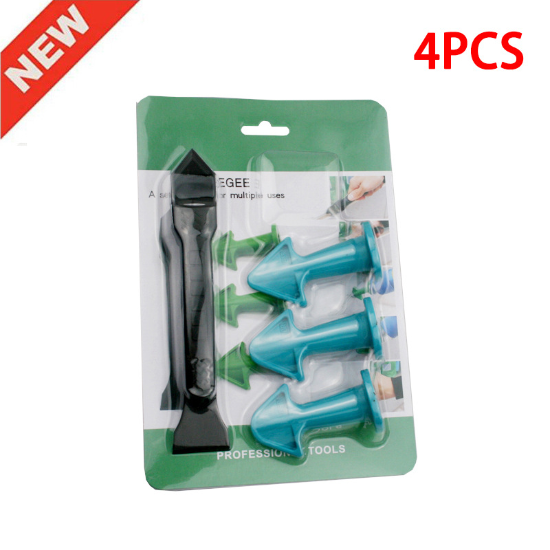 尖嘴和铲胶器套装多角度刮板美缝喷嘴四件套吸塑 美缝工具