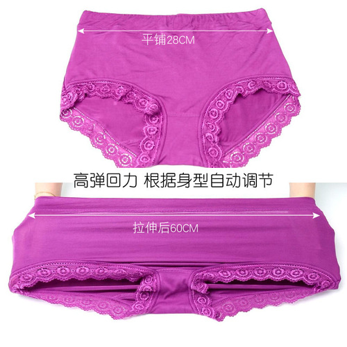Dropshipping modal plus size plus size underwear for women 200 pounds medium and high waist briefs for middle-aged and elderly mothers