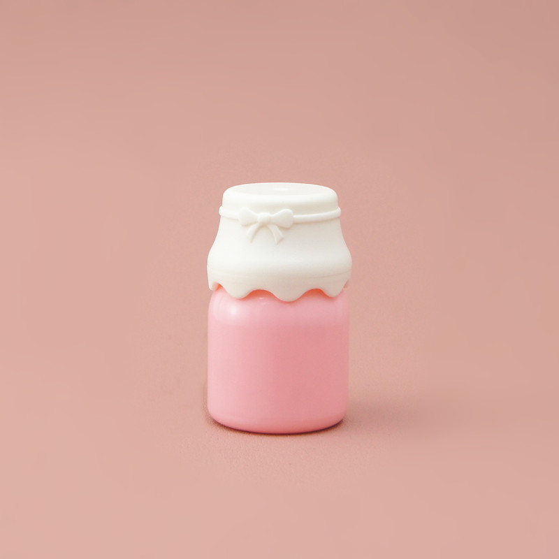 En stock mini botella de leche DIY labio esmalte tubo lápiz labial tubo vacío Inyección transparente labio brillo tubo cosméticos embalaje material fábrica