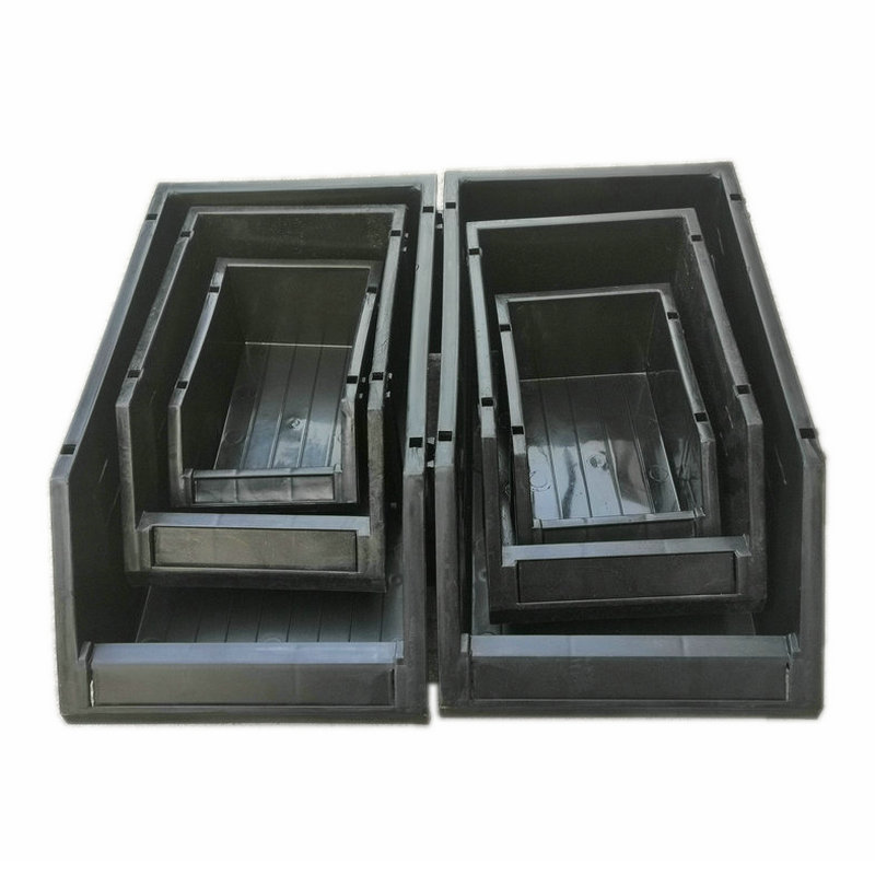 防静电塑料零件盒斜口零件箱螺丝配件分类物料盒导电组合式元件盒