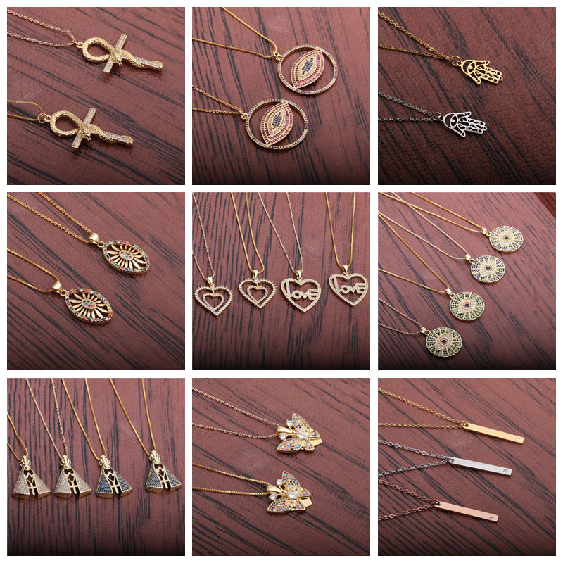 wholesale fashion gold lightning pendant copper necklacepicture2