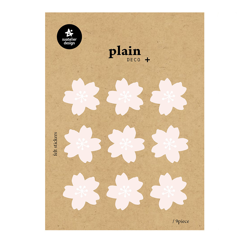 South Korea sonia Fresh Decorative Sticker Cherry Blossom Non-woven Fabric Marker Decorative Marker 1