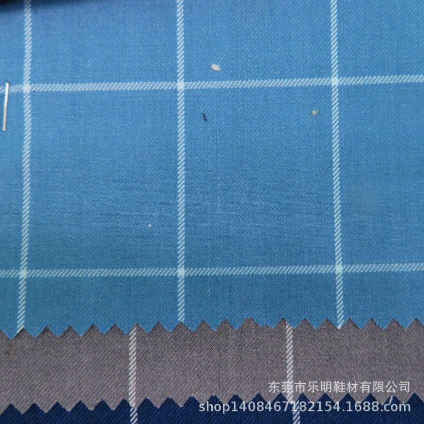 GB0155精纺色织TR35MM格子呢料适用鞋子帽子服装精纺西装呢料