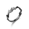 Ring, wavy accessory stainless steel, European style, Amazon, wholesale