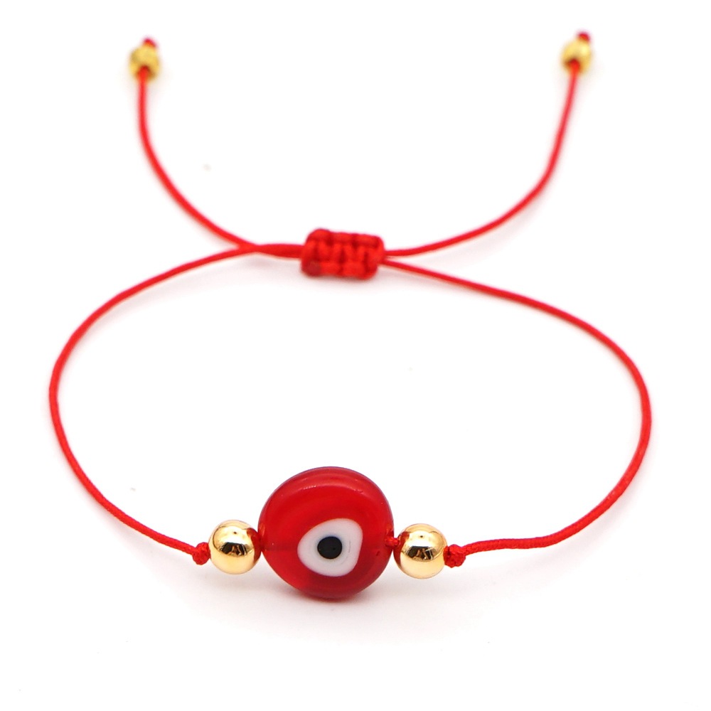 Bracelet En Corde Au Trésor Avec Glaçure Colorée, Yeux De Démon, Bracelet Simple display picture 18