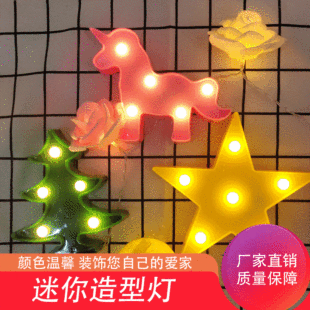 Amazon explosions LED mini night light Flamingo pineapple cactus unicorn modeling Lights Christmas decoration