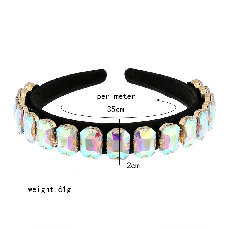 203915w Koreanische Haarschmuck Erwachsene Diamant Stirnband Mädchen Süßes Stirnband Einfache Druck Haar Dünne Haarkarte display picture 9