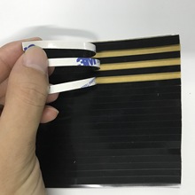 硅膠防滑墊減震長條 黑色硅膠墊密封條 單面背膠超粘硅膠緩沖片