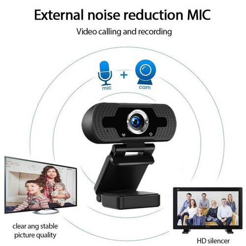 High-definition 1080P camera with microphone for conference, teaching, live streaming, and network use, computer camera without driver.