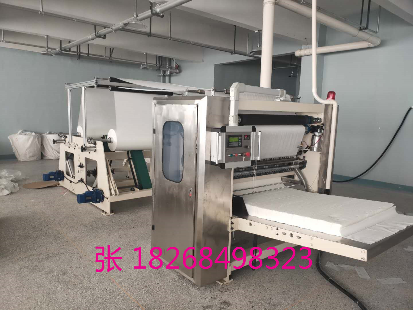 【一次性卸妆巾设备】发往国外全自动抽取式棉柔巾洗脸巾设备