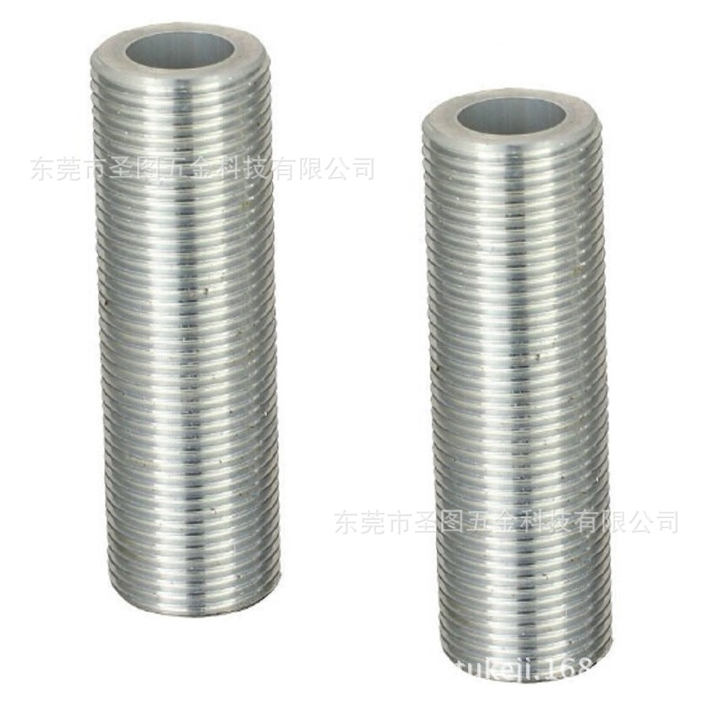 内牙管接头 非标车削件 钢筋连接套筒接头加工  精轧螺纹牙管接头
