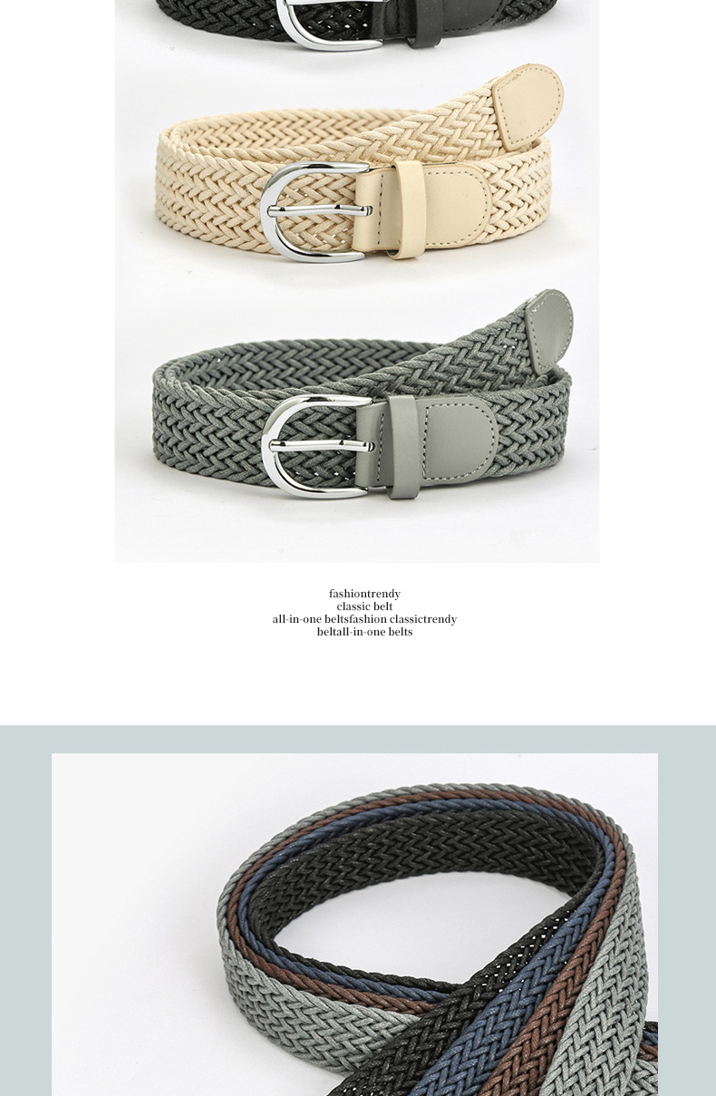 Fashion Twist Retro Buckle Belt display picture 6