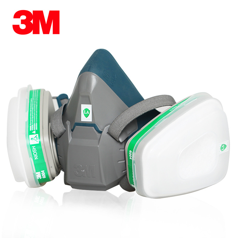 3m6502 con 6004 máscara antivirus metilamina amoníaco laboratorio químico gas olor máscara protectora especial