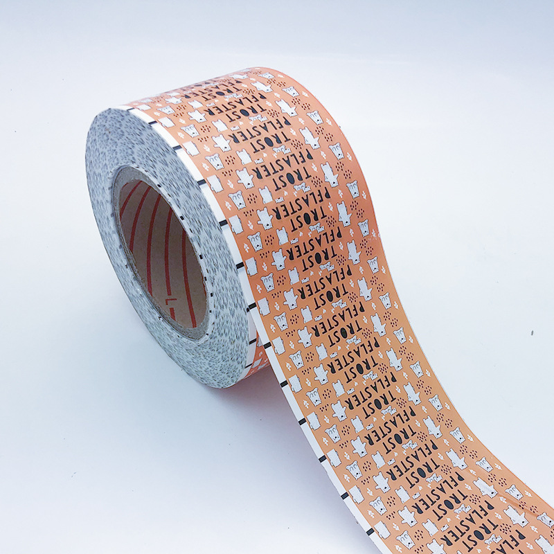 个性创意可生产卡通彩色卷筒印刷局部镭射PE创可贴膜量大从优