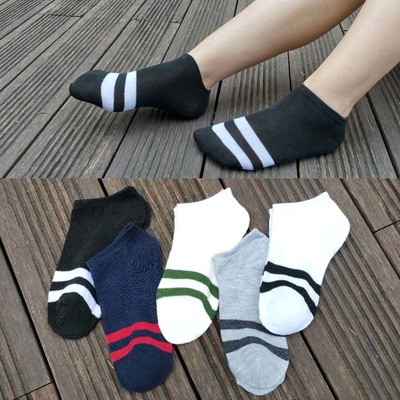 双杠男士短袜春夏低价棉袜男士袜子男赠品地摊货源船袜男一件代发|ru
