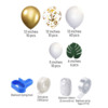 White golden balloon suitable for photo sessions, set for boys, decorations, Birthday gift