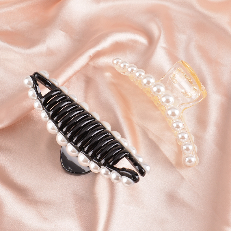 Pearl Large Hair Catch Clip display picture 2