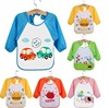 new pattern baby Burqa Cartoon Long sleeve Dinner jacket Bib Bibs Baby Dressing children Waterproof paint clothes
