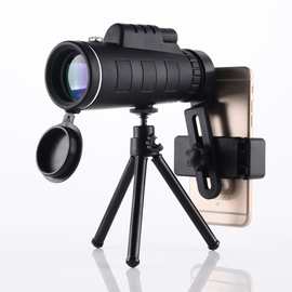 指南针款40x60全套 高清高倍微光夜视专业单筒望远镜可拍照录像