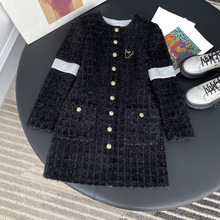 深圳南油原单工厂私渠2021精品女装批发小香连衣裙名媛风连衣裙女