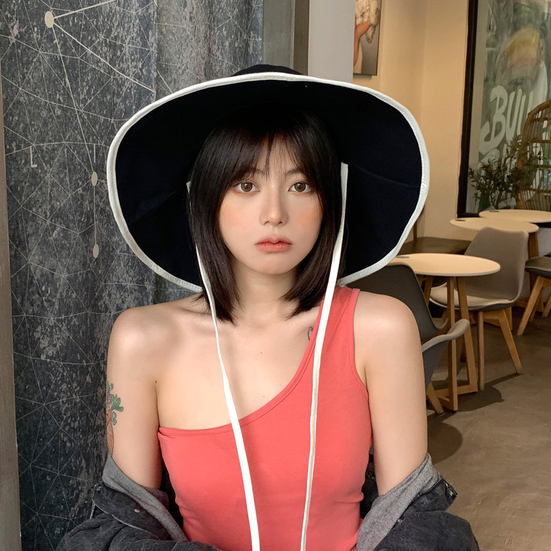 Summer Korean Sunscreen Uv Basin Hat display picture 1