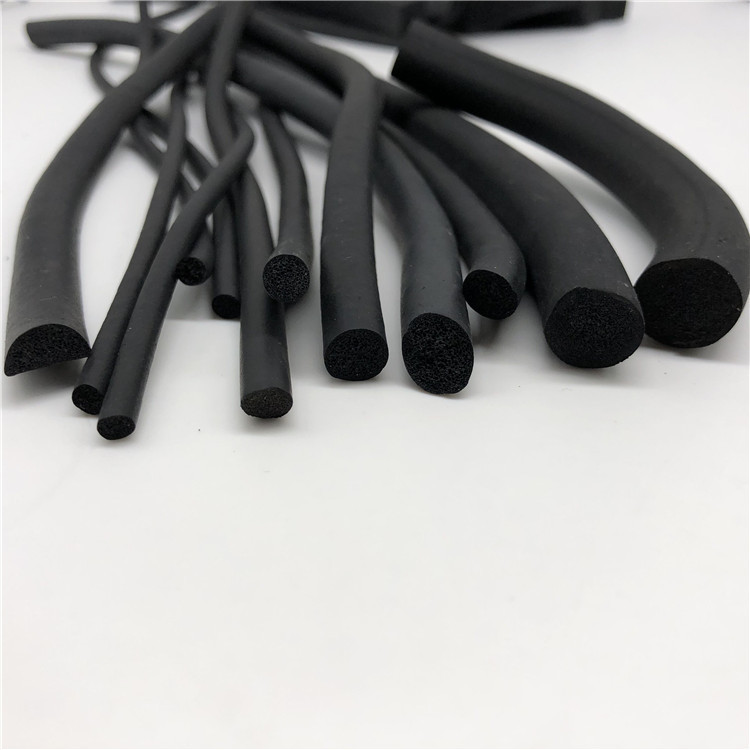 三元乙丙发泡密封条EPDM高密度黑色海绵圆条345678101214151618mm