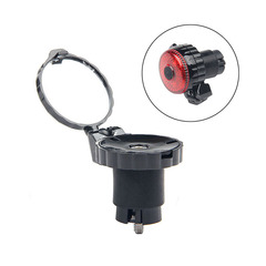 Bicycle rearview mirror cycling accessories road bike handlebar plug with light reflective mirror handle plug foldable mirror