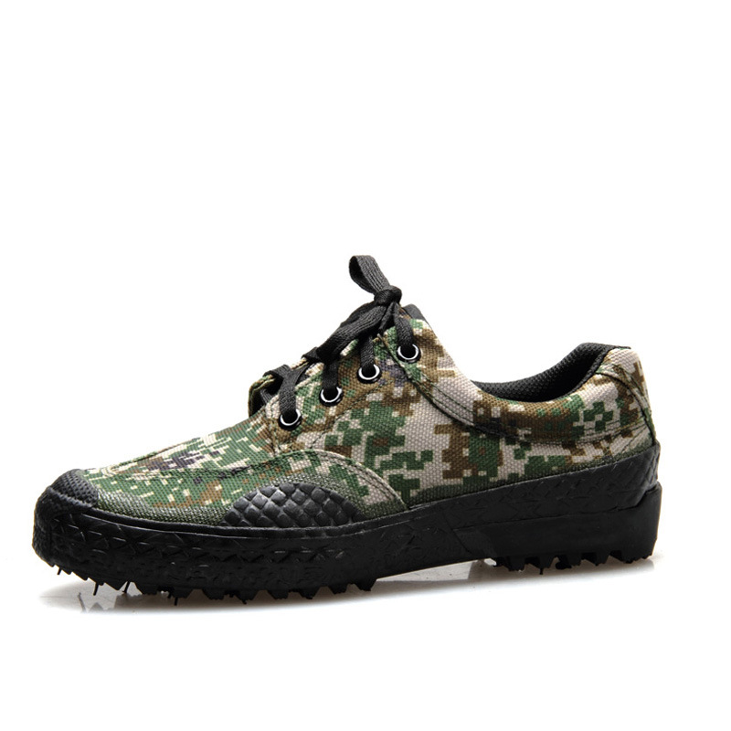 解放鞋男夏季军鞋正品07作训鞋劳保鞋防滑劳动胶鞋男军训迷彩鞋|ru