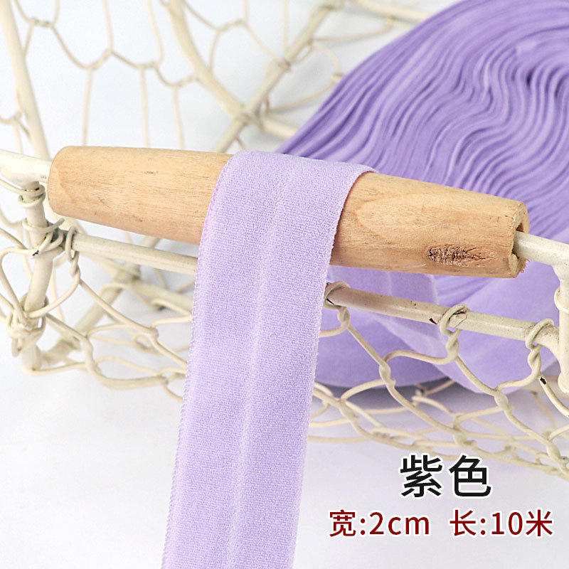 Tira de borde elástico de algodón accesorios de tela tira de borde de ropa de bebé cinta ropa interior banda elástica correa de tela plegable