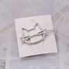 Sophisticated hair accessory, metal pin, hairgrip, European style, simple and elegant design