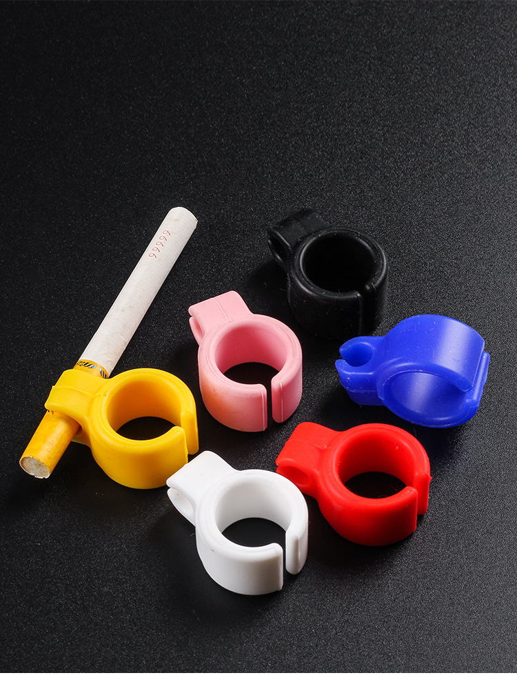 Silicone Ring Ashtray Black