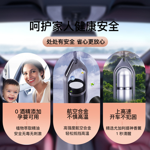 Car Perfume Pendant Car Aromatherapy Essential Oil Hanging Metal Perfume Car Rearview Mirror Pendant Car Supplies