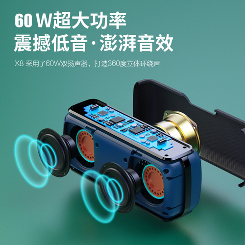 XDOBO Happy Treasure X8 Subwoofer Bluetooth Speaker with Deep Bass Home Electronics Cross-border Hot Selling Wholesale