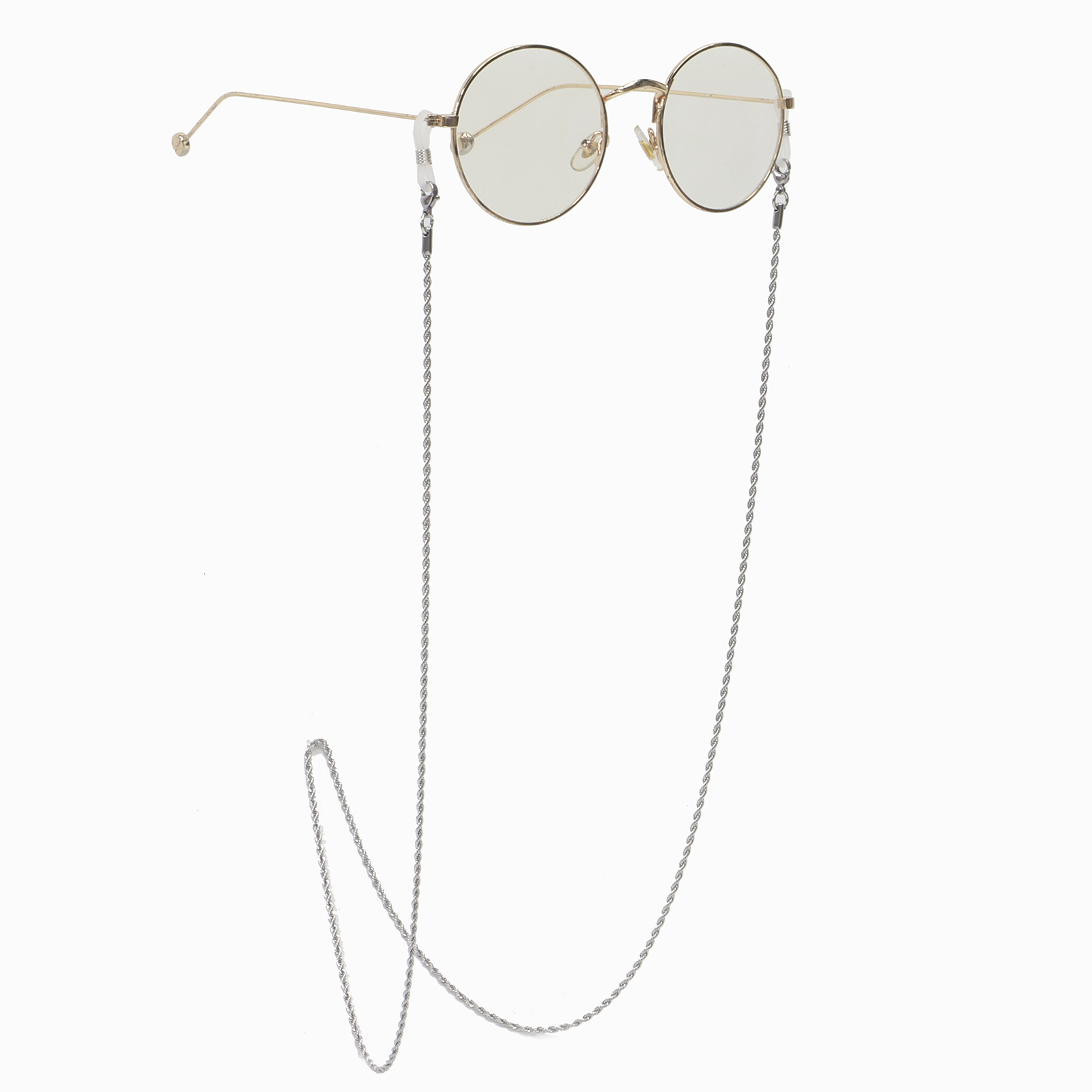 Twisted Stainless Steel Chain Sunglasses Chain Color Non-slip Hanging Chain Glasses Chain Wholesale Nihaojewelry display picture 4