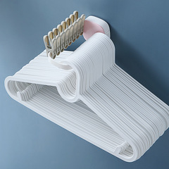 Clothes hanger storage rack adhesive no-drill storage organizer household foldable clothing hanger hooks