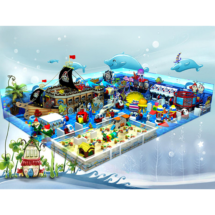 大型兒童親子樂園大平方淘氣堡兒童遊樂場室內戶外遊樂設備定做
