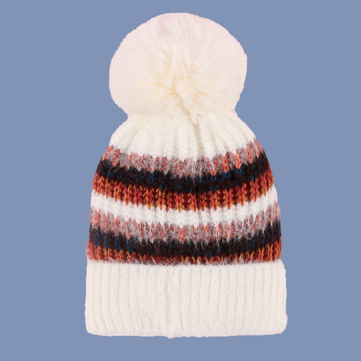 Korean Plus Velvet Warm Fashion Casual Simple Knitted Hat display picture 2