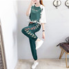 wholesale 2020 summer Korean Edition fashion printing Short sleeved Haren pants motion leisure time Piece suit suit