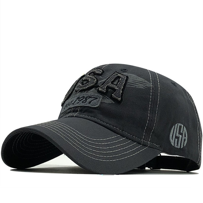 Eagle Embroidered Baseball Cap 20 Styles Flag Cotton Sun Hat Unisex Curved Brim USA Camouflage Baseball Cap For Men_voghion.com