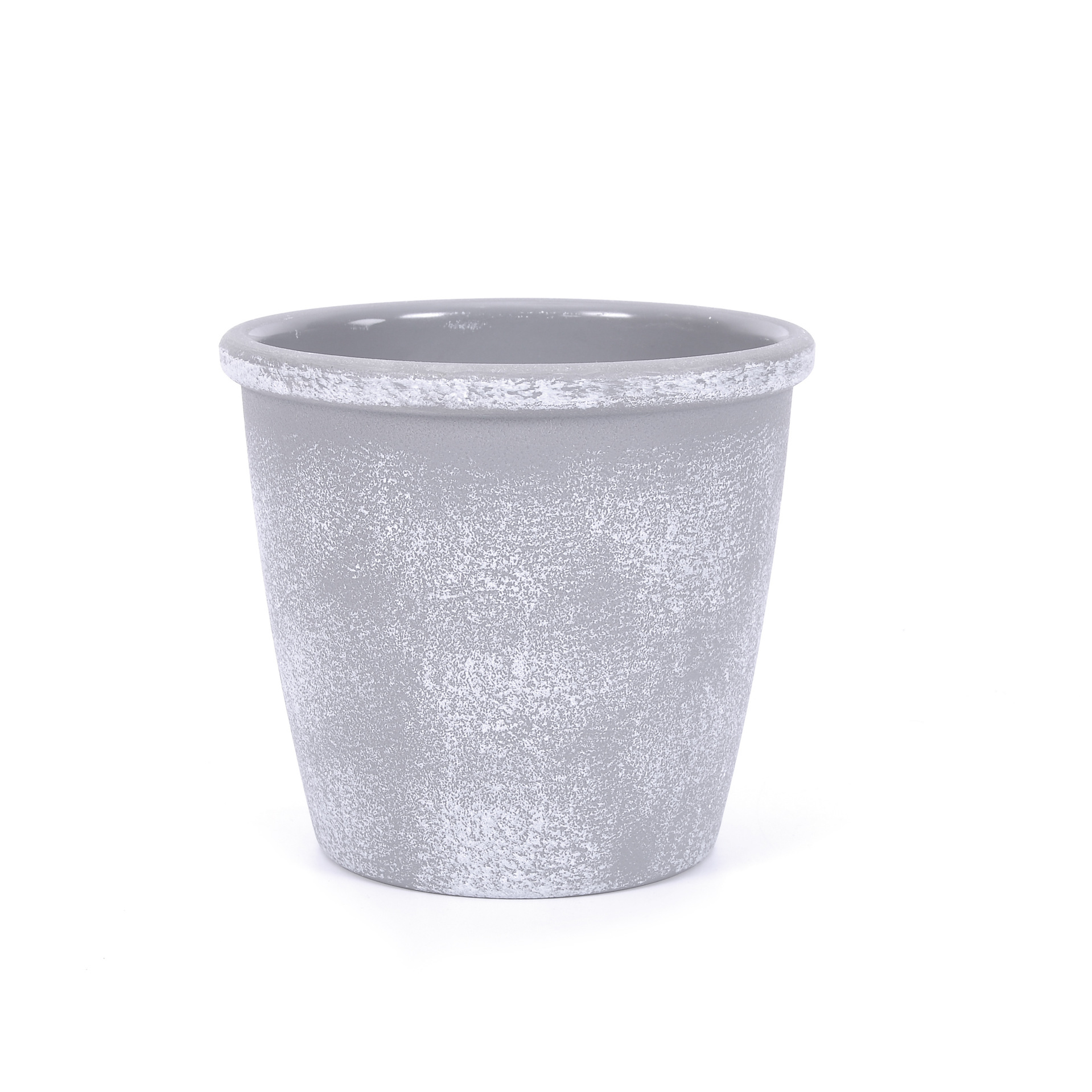 The manufacturer supplies simple Nordic retro cement round thick-mouthed tabletop potted green plant POTS and succulent flower POTS detail image 2