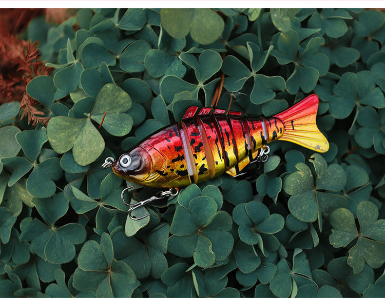 Multi Jointed Fishing Lures Hard Plastic Baits Fresh Water Bass Swimbait Tackle Gear