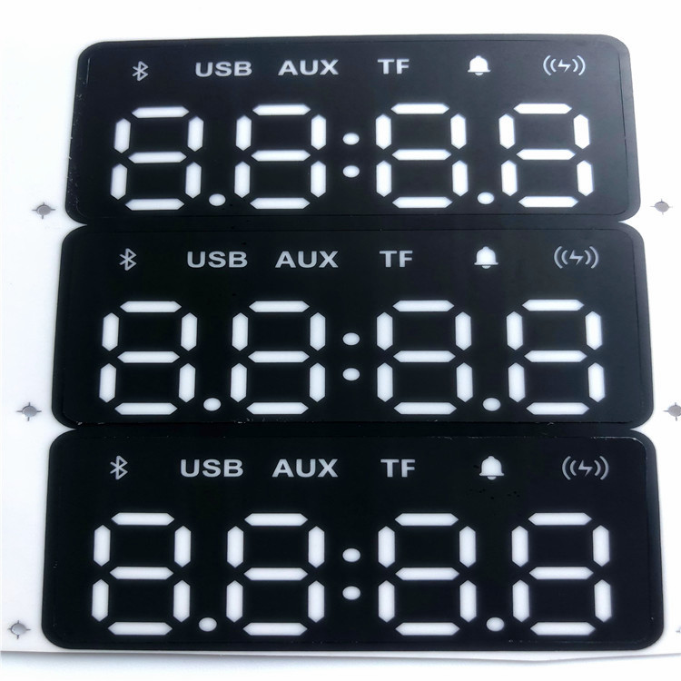 生产丝印各种面板贴 888膜片 充电器面板贴 大小规格可按来图定做|ms