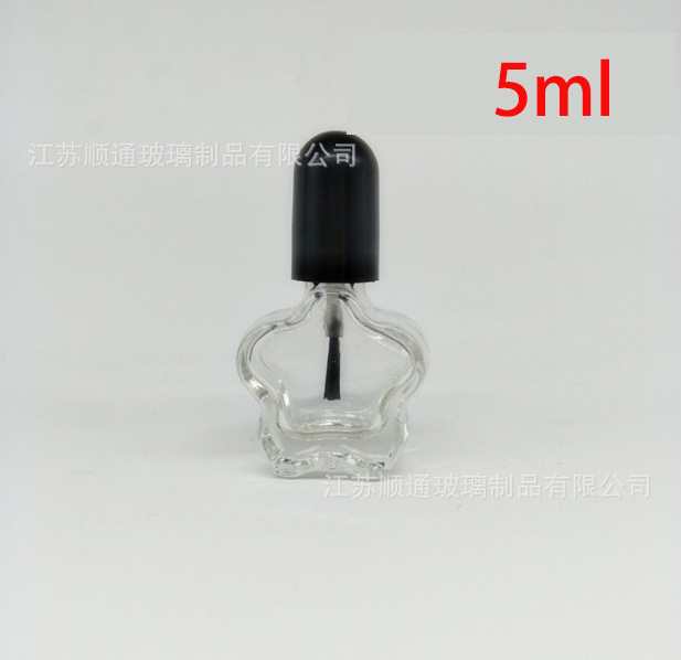 Botellas Vidrio para Esmalte 5–15 ml — Con Brocha (Transparente)