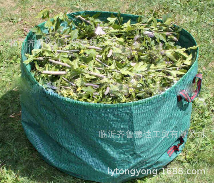 热卖亚马逊防水园林树叶袋 花园植物花草垃圾袋 园林落叶收纳袋