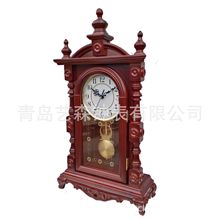 艺森(276，276-1） 木质外壳大座钟美式钟表欧式台钟丽声机芯